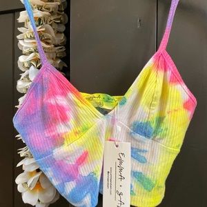 BRAND NEW W TAGS LF TIE DYE CROP TOP